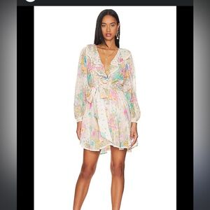 NWOT SPELL  Lei Lei Frill Play Dress in Cream Floral
SPELL Size Small